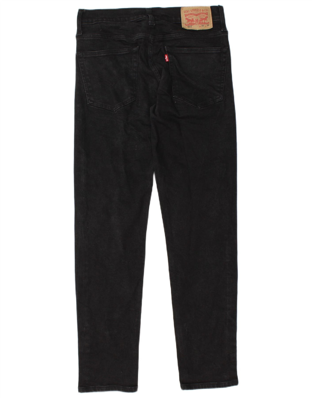 Levi's Mens 511 Slim Jeans W32 L32 Μαύρο βαμβακερό