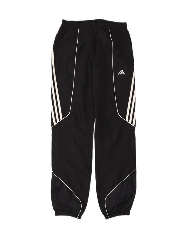 ADIDAS Boys Climalite Tracksuit Trousers Joggers 13-14 Years Black
