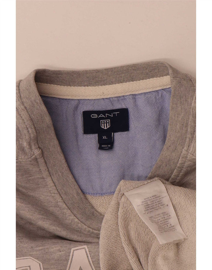 Ανδρικό γραφικό φούτερ Gant Jumper XL Γκρι βαμβακερό