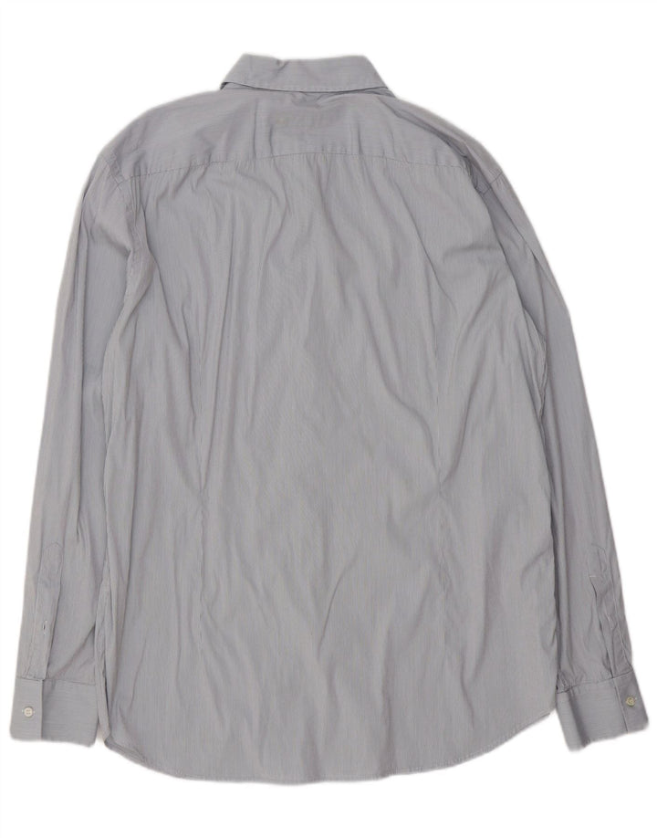 HUGO BOSS Mens Shirt XL Grey Check Cotton