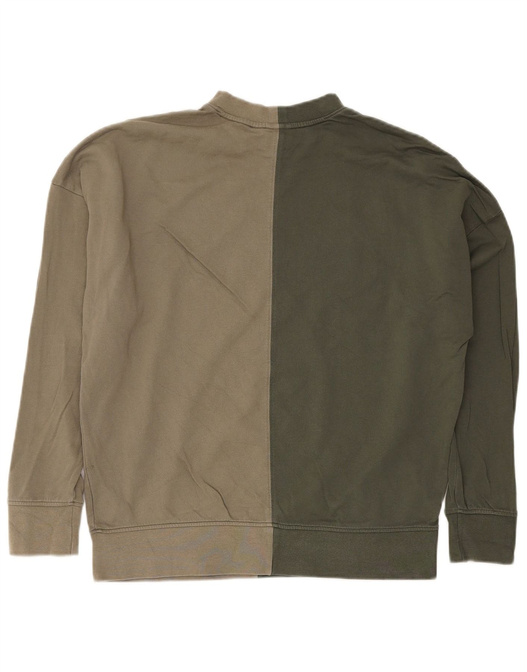 ADIDAS Γυναικεία φούτερ μεγάλου μεγέθους Jumper UK 8 Small Khaki Colourblock