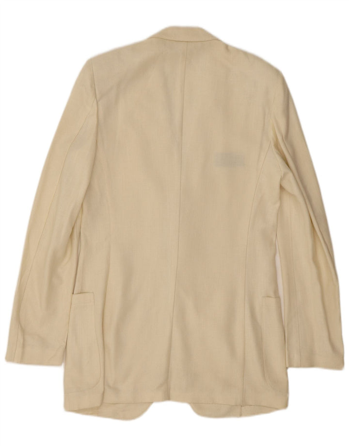 Ανδρικό σακάκι Lebole 2 κουμπιών UK 36 Small Off White