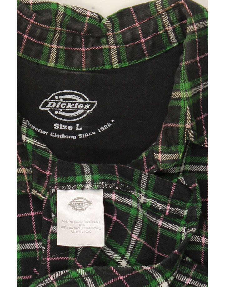 Ανδρικό φανελένιο πουκάμισο Dickies με μεγάλο πράσινο βαμβακερό χρώμα