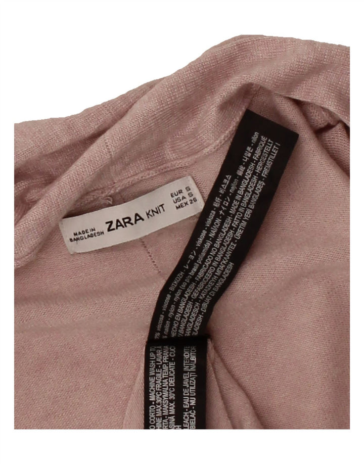 ZARA Womens Open Cardigan Sweater UK 10 Small Grey Viscose Vintage Zara and Second-Hand Zara from Messina Hembry 