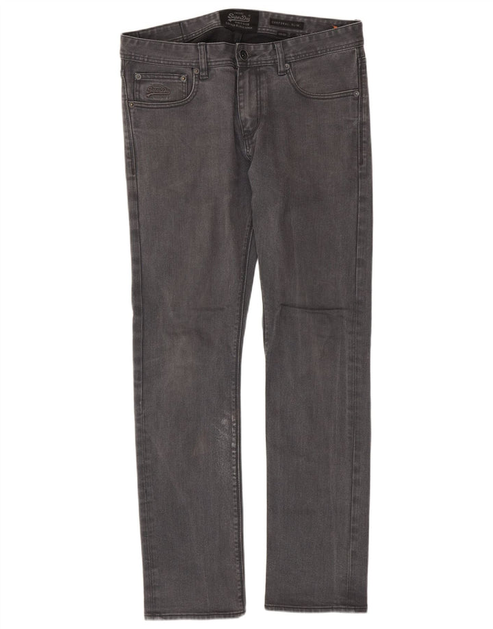 Superdry Ανδρικό τζιν Corporal Slim W33 L32 Γκρι βαμβακερό