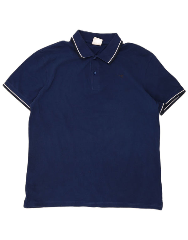Ανδρικό πουκάμισο πόλο Diadora 2XL Navy Blue από βαμβάκι