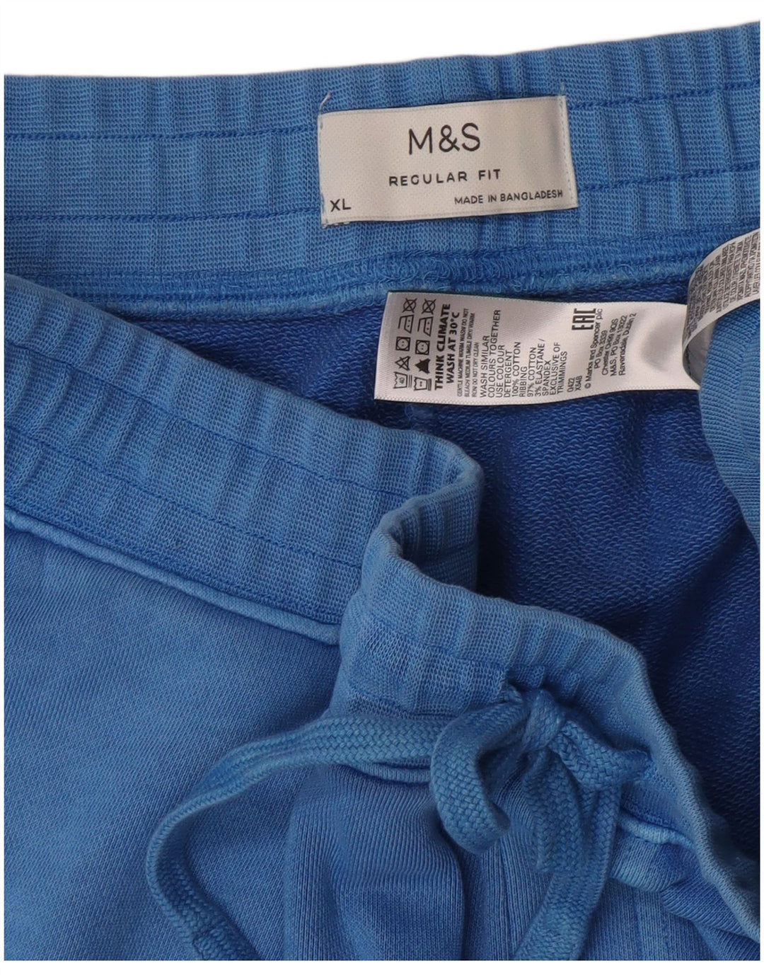 Ανδρικό αθλητικό σορτς Marks & Spencer Regular Fit XL Μπλε βαμβακερό