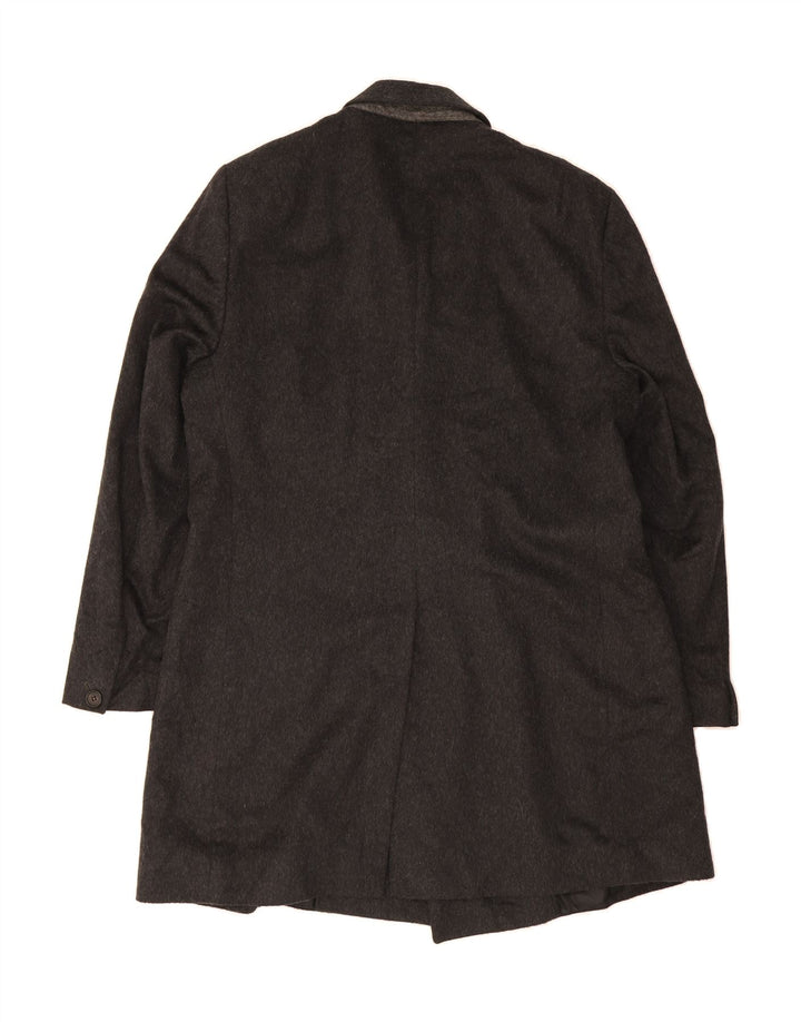 ALL SAINTS Mens Overcoat IT 44 XS Black Wool Vintage All Saints and Second-Hand All Saints from Messina Hembry 