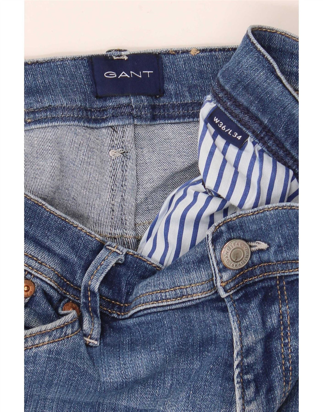 Ανδρικό Gant Slim Jeans W30 L30 Blue Cotton
