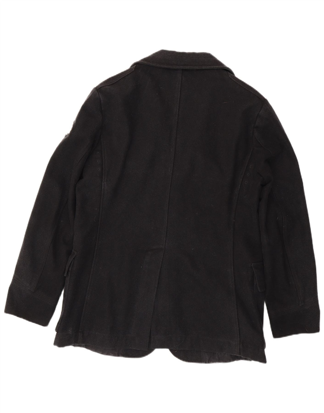 Vintage Ανδρικό παλτό UK 40 Large Black Wool