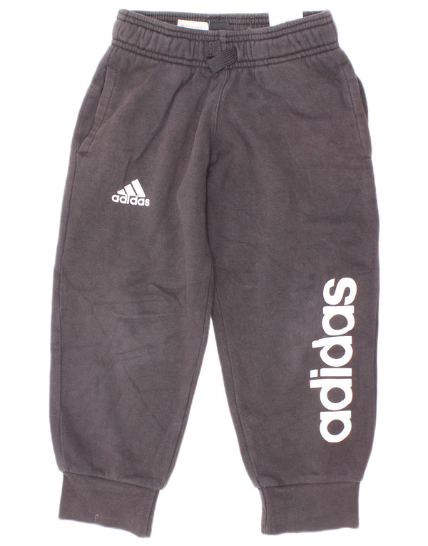Adidas Boys Graphic αθλητική φόρμα παντελόνι Joggers 4-5 ετών μαύρο βαμβακερό