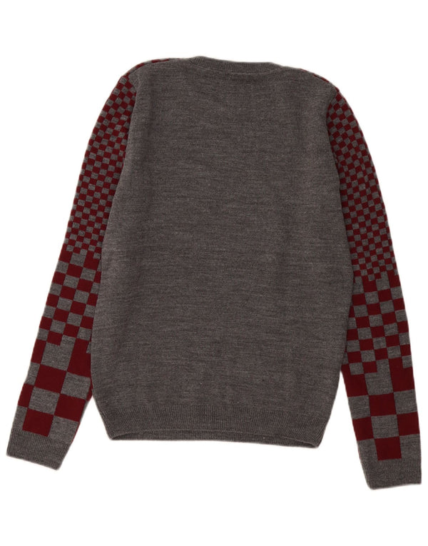 RENATO BALESTRA Girls Crew Neck Jumper πουλόβερ 14-15 ετών 2XL Γκρι