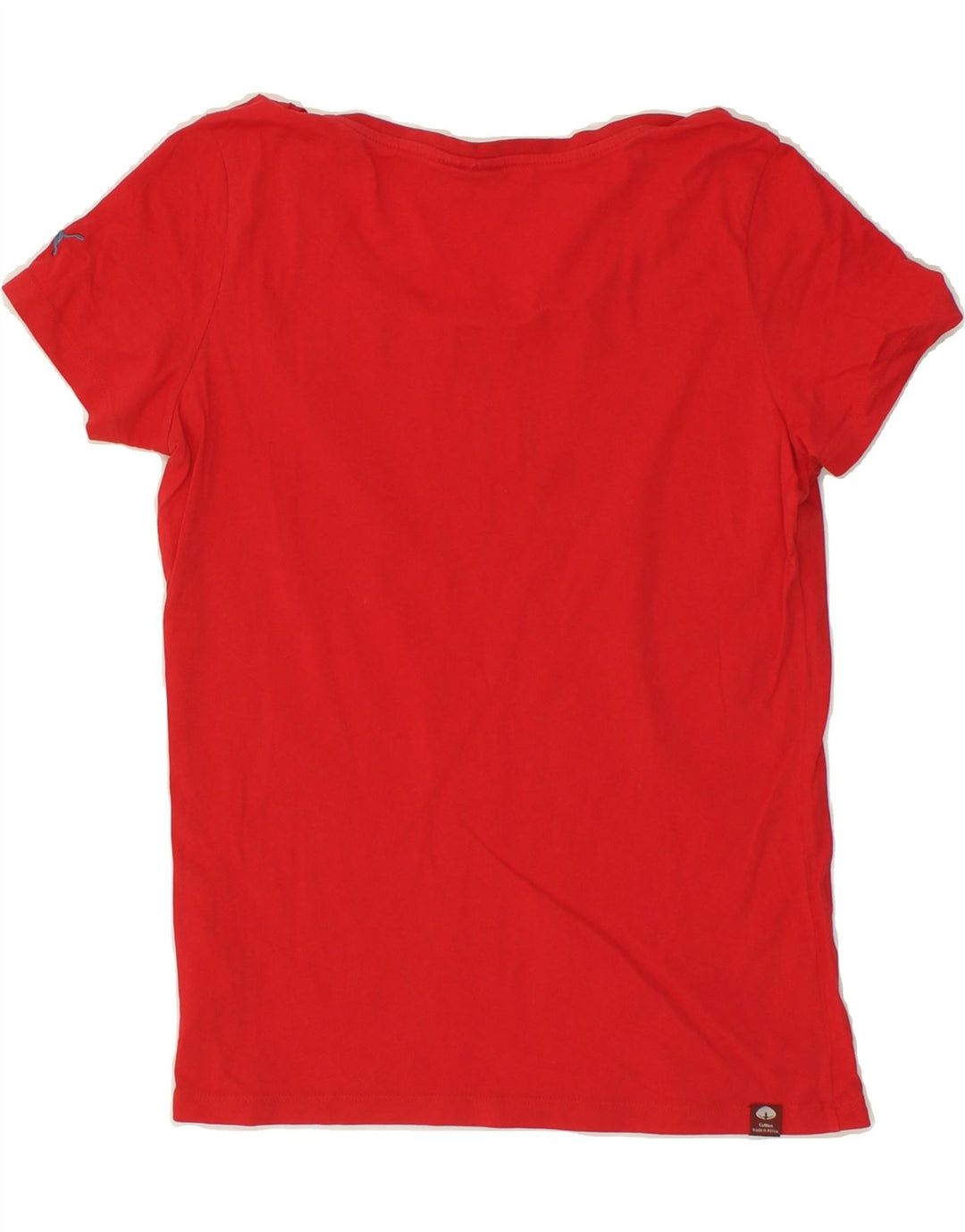 PUMA Womens Graphic T-Shirt Top UK 14 Medium  Red Vintage Puma and Second-Hand Puma from Messina Hembry 