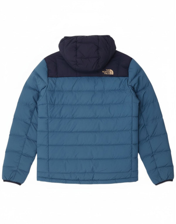 The North Face Ανδρικό μπουφάν με κουκούλα UK 36 Small Blue Colorblock Nylon