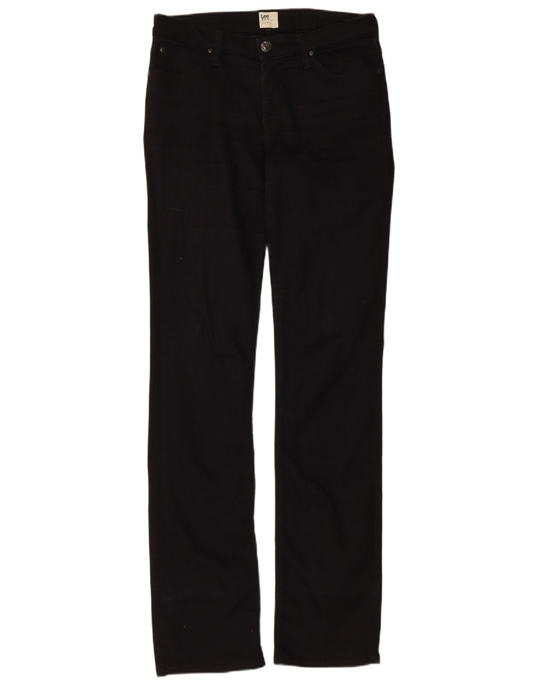 Lee Γυναικείο Marlin Slim Straight Jeans W30 L35 μαύρο βαμβακερό