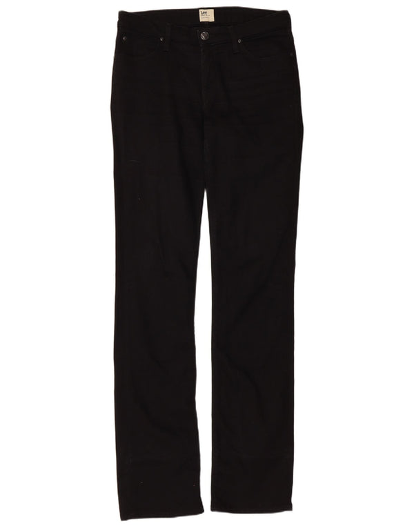 Lee Γυναικείο Marlin Slim Straight Jeans W30 L35 μαύρο βαμβακερό