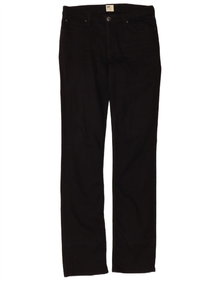 Lee Γυναικείο Marlin Slim Straight Jeans W30 L35 μαύρο βαμβακερό