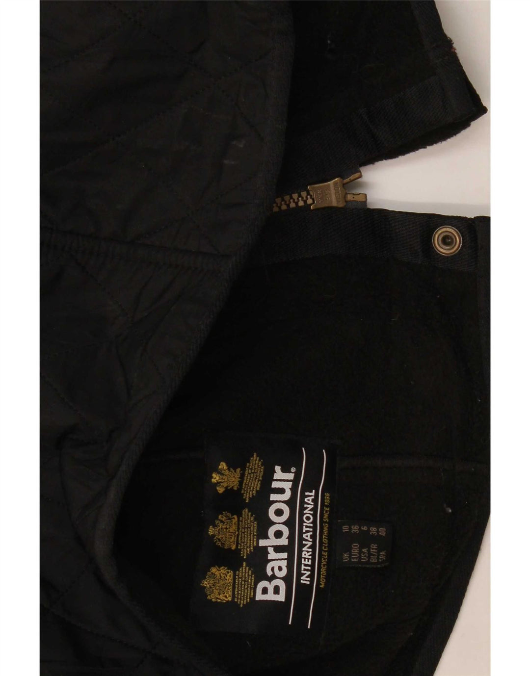 Barbour Womens Oversized καπιτονέ Gilet UK 10 Small Black Polyester