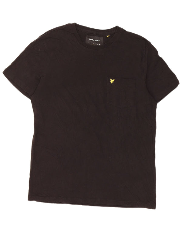 Ανδρικό T-Shirt Lyle & Scott Top Μεσαίο μαύρο βαμβακερό