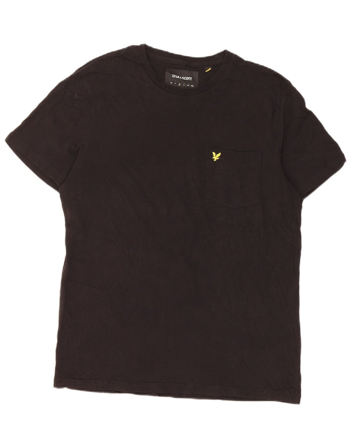Ανδρικό T-Shirt Lyle & Scott Top Μεσαίο μαύρο βαμβακερό