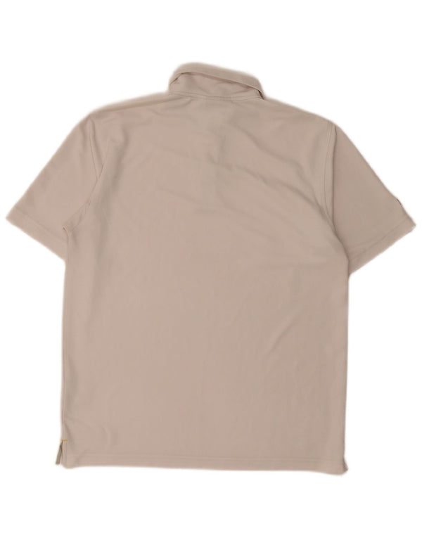 Lotto Mens Polo Shirt Large White Polyester