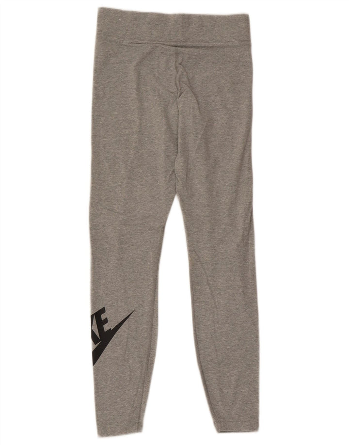 Γυναικεία γραφικά κολάν Nike UK 8 Μικρά γκρι βαμβακερά