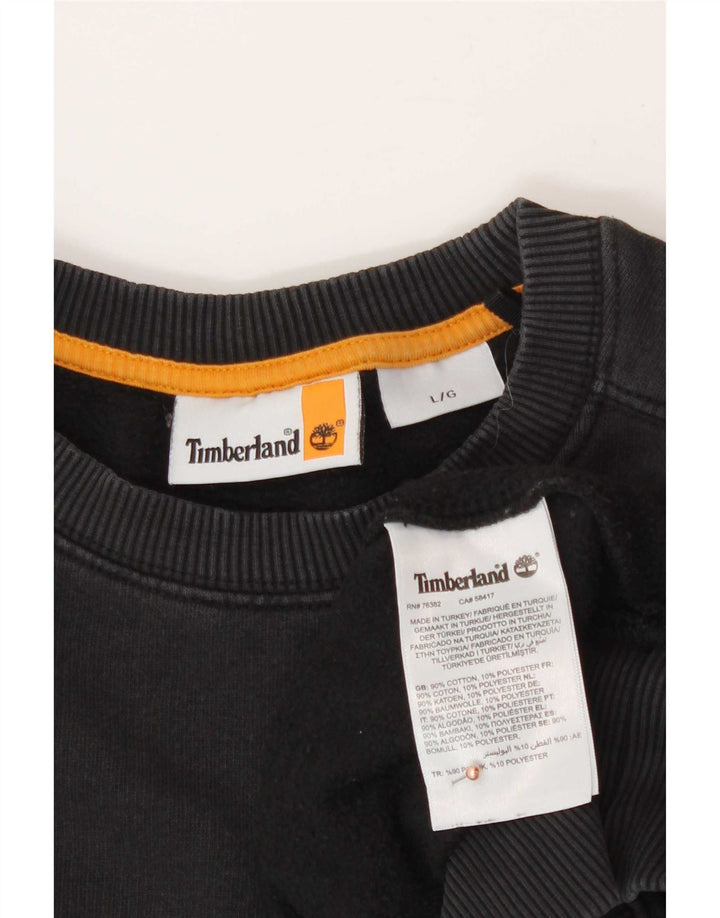 Timberland Ανδρικό φούτερ Jumper Large Μαύρο βαμβακερό