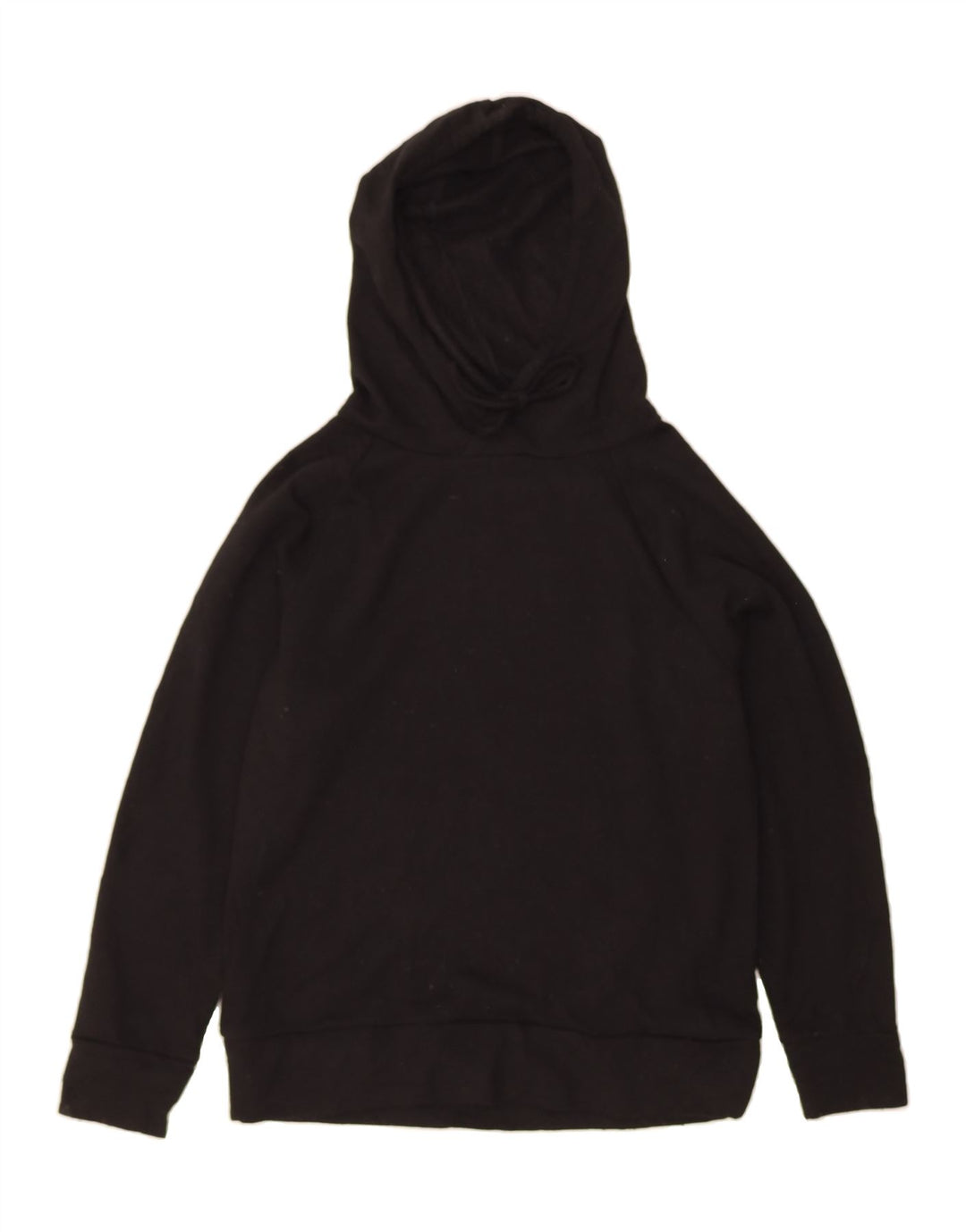 EDDIE BAUER Womens Hoodie Jumper UK 10 Small Black Polyester Vintage Eddie Bauer and Second-Hand Eddie Bauer from Messina Hembry 