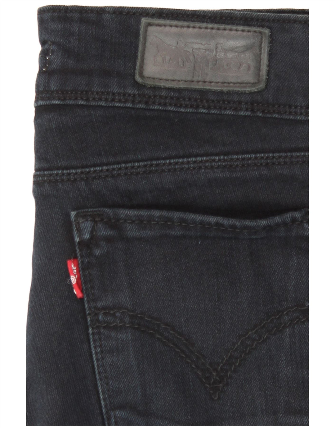 Levi's Womens 571 Slim Jeans W26 L28 Navy Blue
