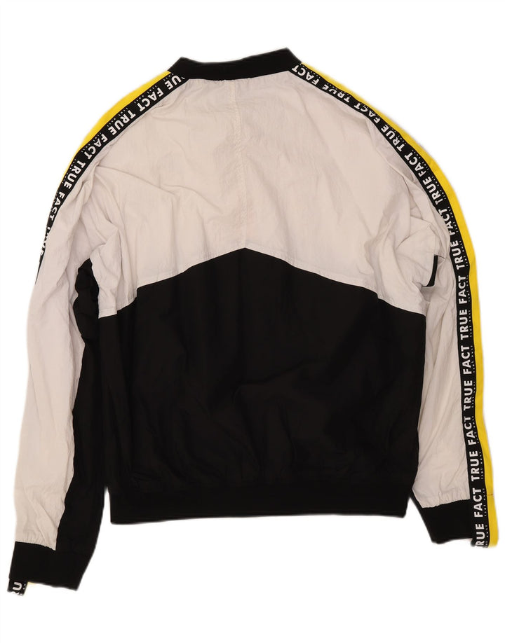 Ανδρικό γραφικό τζάκετ ZARA UK 40 Large White Colourblock