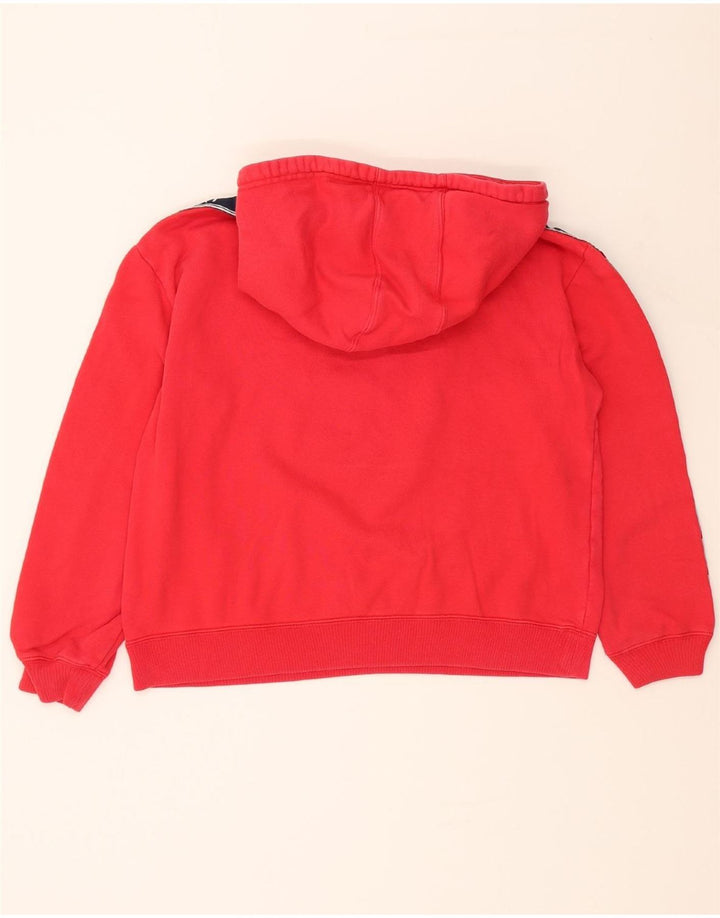 CHAMPION Womens Rochester Oversized Hoodie Jumper UK 14 Medium Red Vintage Champion and Second-Hand Champion from Messina Hembry 
