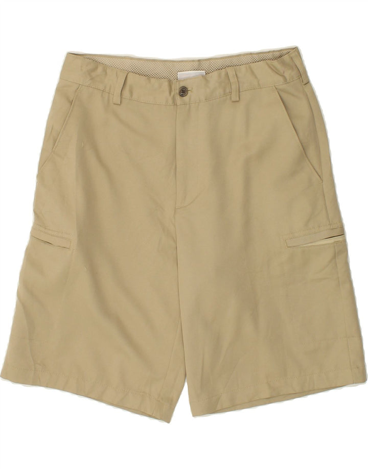 IZOD Mens Classic Fit Cargo Shorts W32 Medium Beige Polyester Vintage Izod and Second-Hand Izod from Messina Hembry 