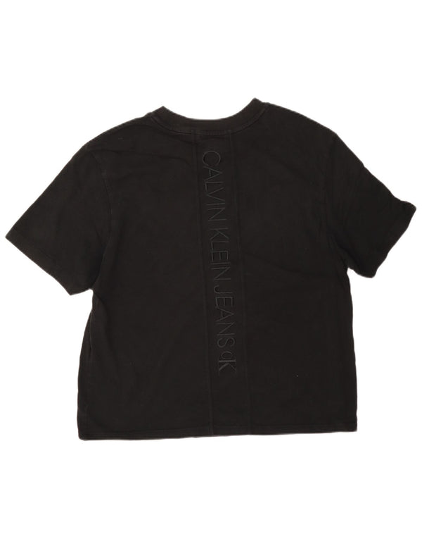 Γυναικείο γραφικό μπλουζάκι Calvin Klein Jeans Top UK 14 Medium Black