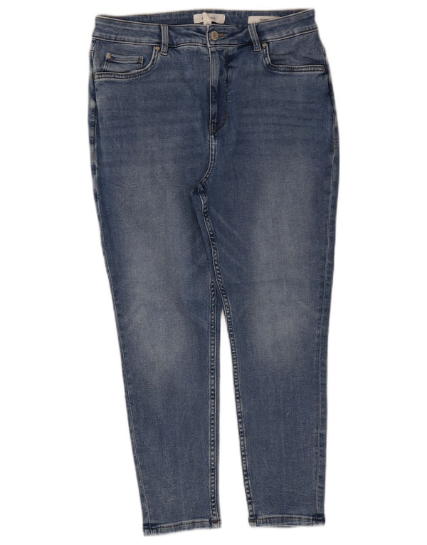 Marks & Spencer Γυναικεία Per Una Crop Skinny Jeans UK 14 Large W30 L24 Blue