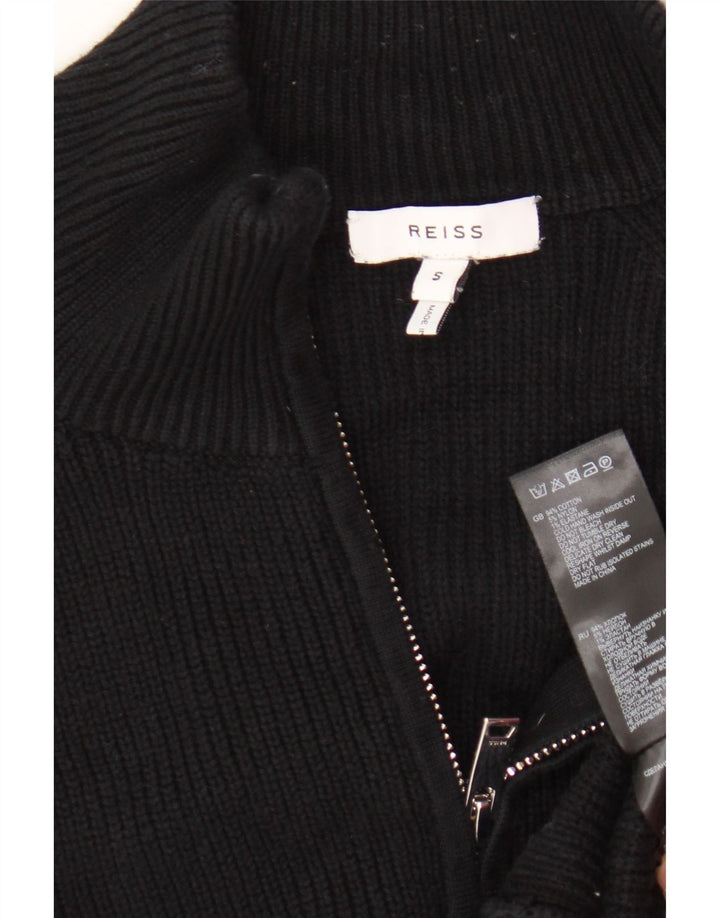 Ανδρικό πουλόβερ Reiss Cardigan Μικρό μαύρο βαμβακερό