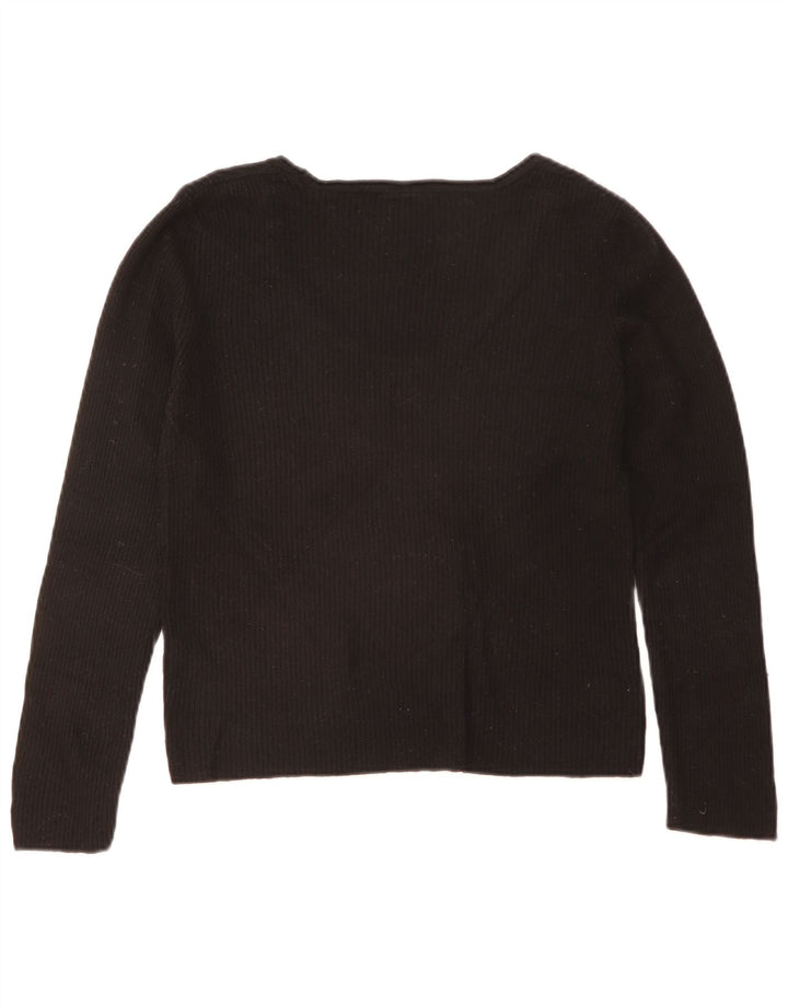 Zara Γυναικείο τοπ Μακρύ μακρυμάνικο UK 18 XL μαύρη βισκόζη