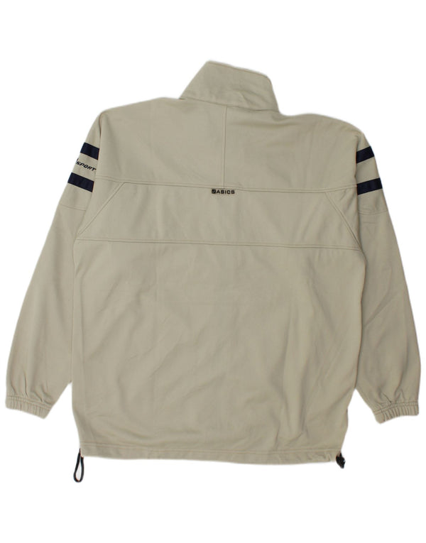 Ανδρική αθλητική φόρμα Asics Top μπουφάν Medium Beige Colourblock Polyester
