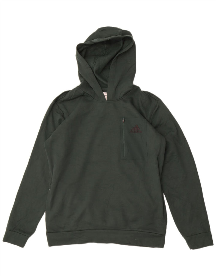 Adidas Ανδρικό Hoodie Jumper Large Green