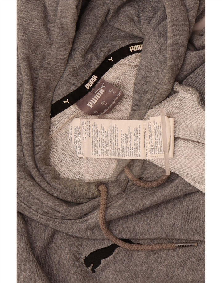 Ανδρικά κουκούλα Puma, μεσαίο γκρι βαμβακερό