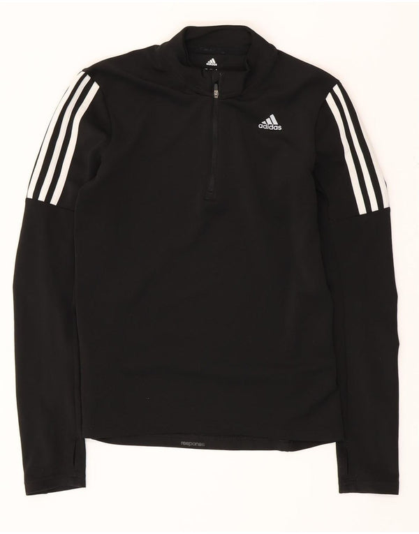 Γυναικεία φόρμα ADIDAS Climalite Pullover Top UK 8/10 Small Black