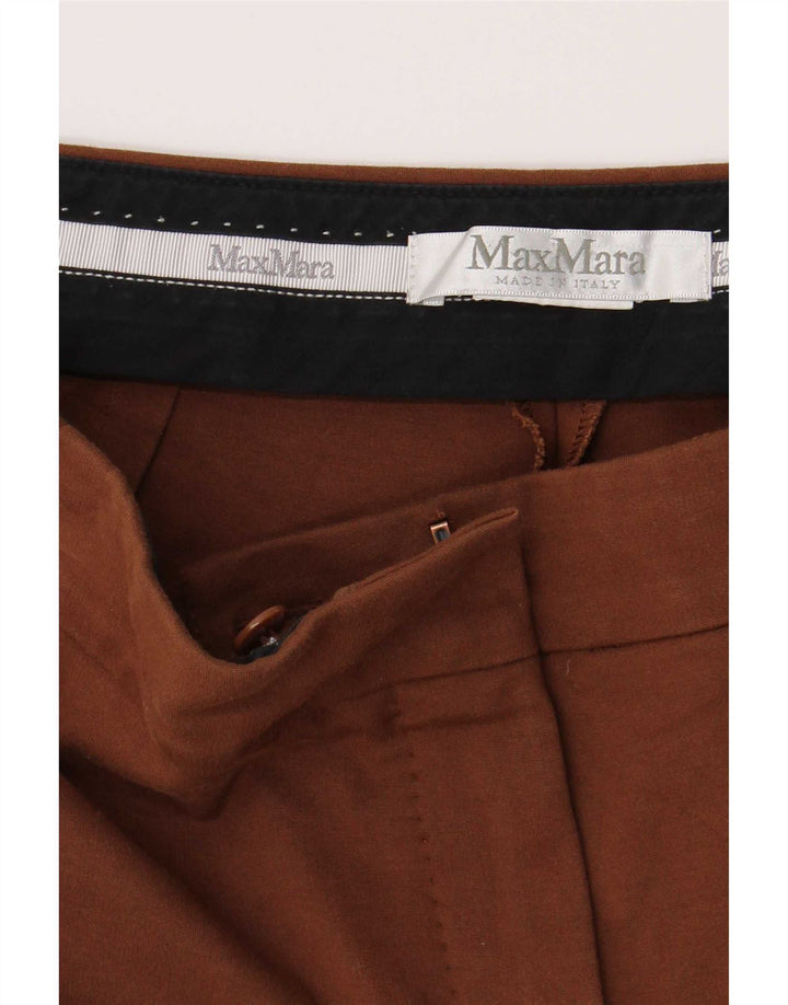 Max Mara Γυναικείο Slim Casual Παντελόνι W30 L26 Καφέ