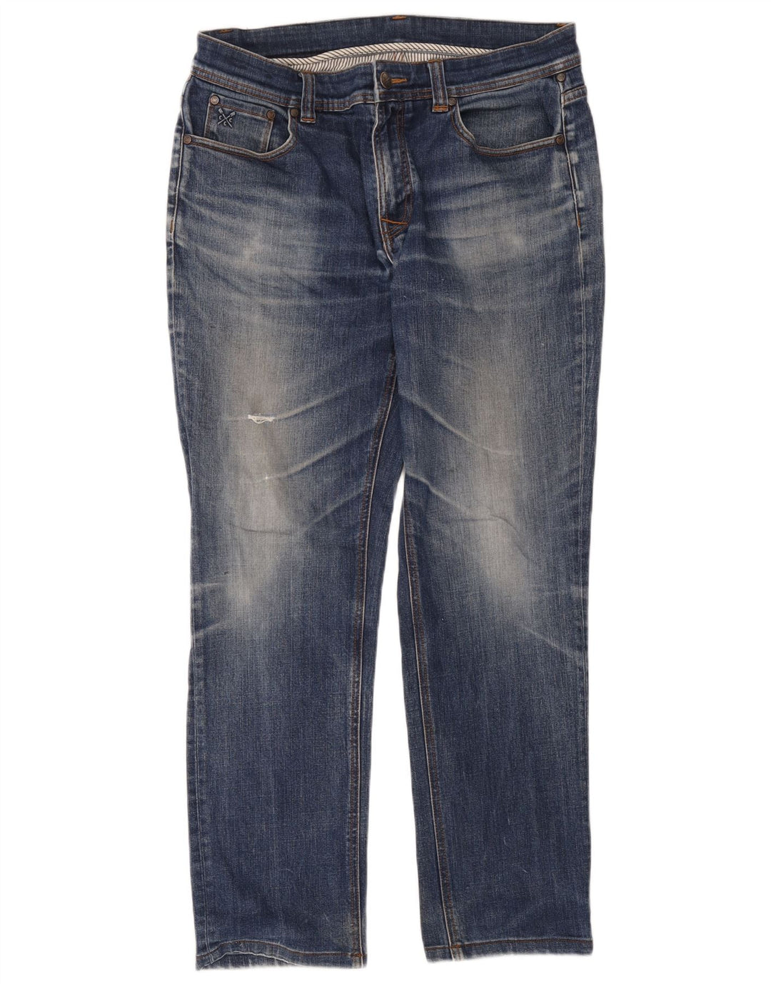 Crew Clothing Ανδρικά τζιν ίσια W34 L34 Μπλε