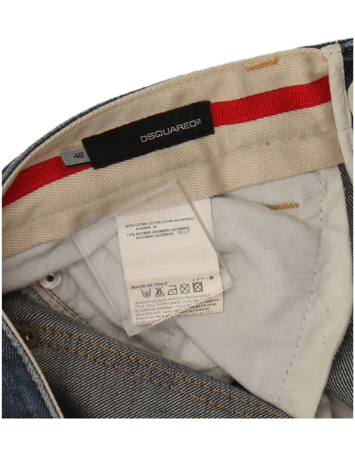 Ανδρικό τζιν Dsquared2 ίσιο IT 48 Medium W34 L29 Μπλε βαμβακερό