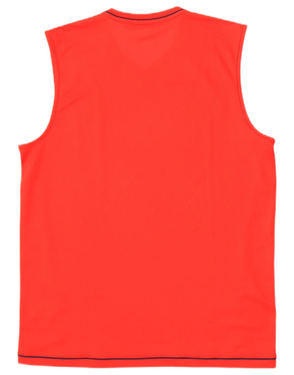 Adidas Mens FC Bayern Munchen Vest Top Large Red Polyester