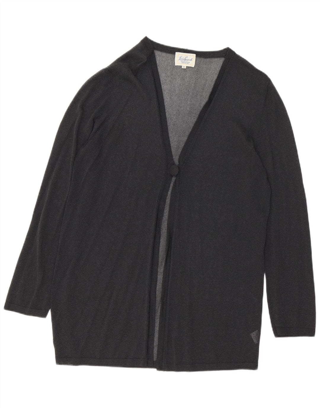 Luisa Spagnoli Γυναικεία See Through Cardigan Top 14 μεσαία μαύρη βισκόζη