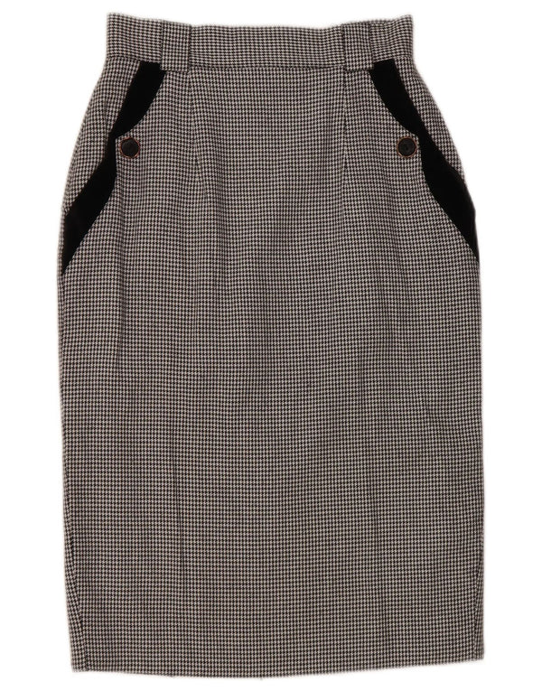 St. Bernard Γυναικεία Pencil Φούστα UK 10 Small W25 Black Houndstooth
