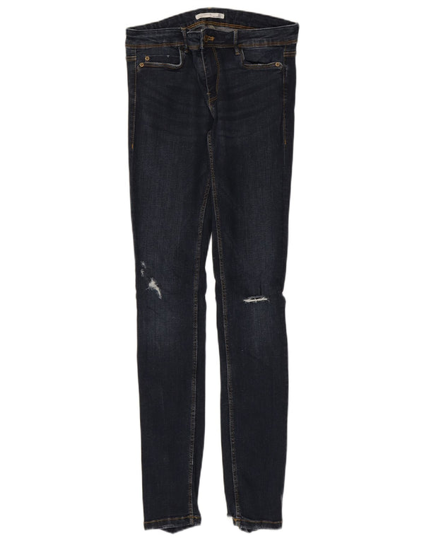 Zara γυναικεία στενόχωρα τζιν EU 38 Small W28 L31 Navy Blue