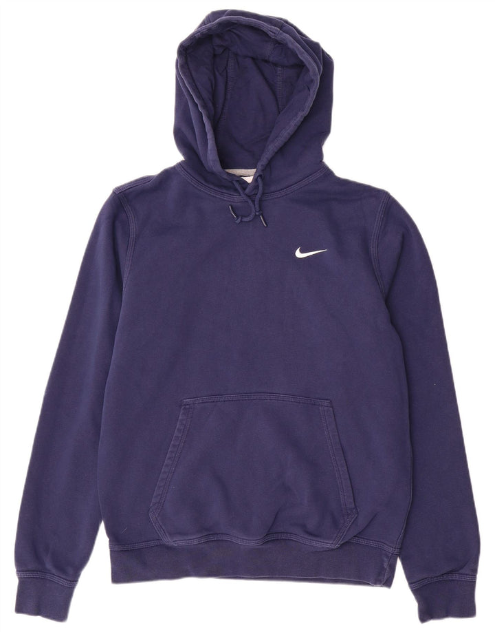 Ανδρικό φούτερ με κουκούλα NIKE, μεσαίο μπλε βαμβακερό