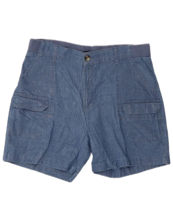 Lee Γυναικείο Σορτς Cargo με Χαλαρή Εφαρμογή Lee US 12 Μεγάλο W32 Μπλε βαμβακερό