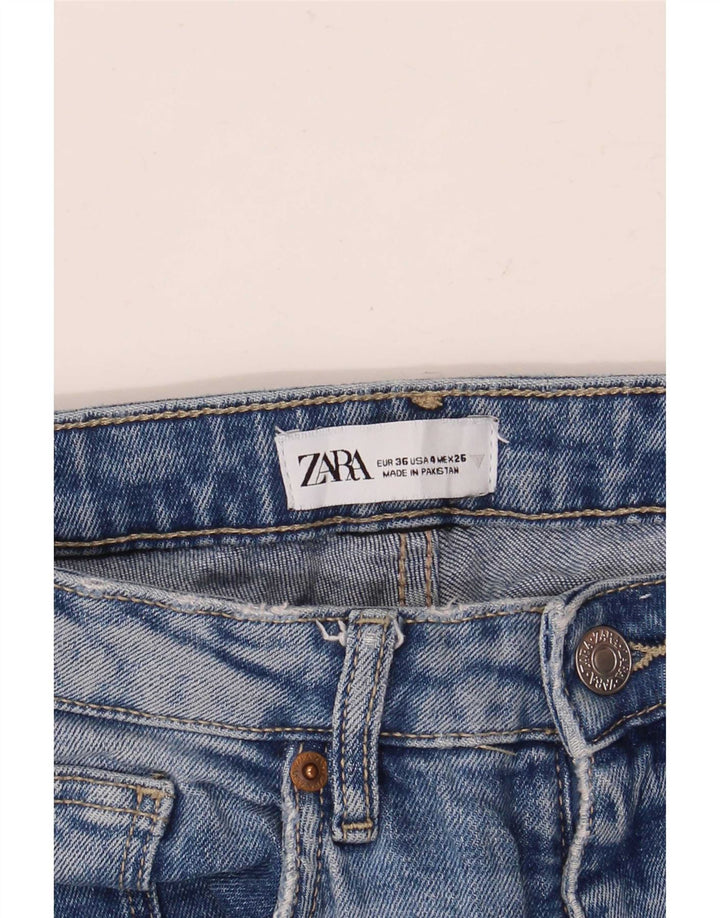 Zara Γυναικείο Τζιν μποτάκι EU 36 XS W26 L25 Μπλε